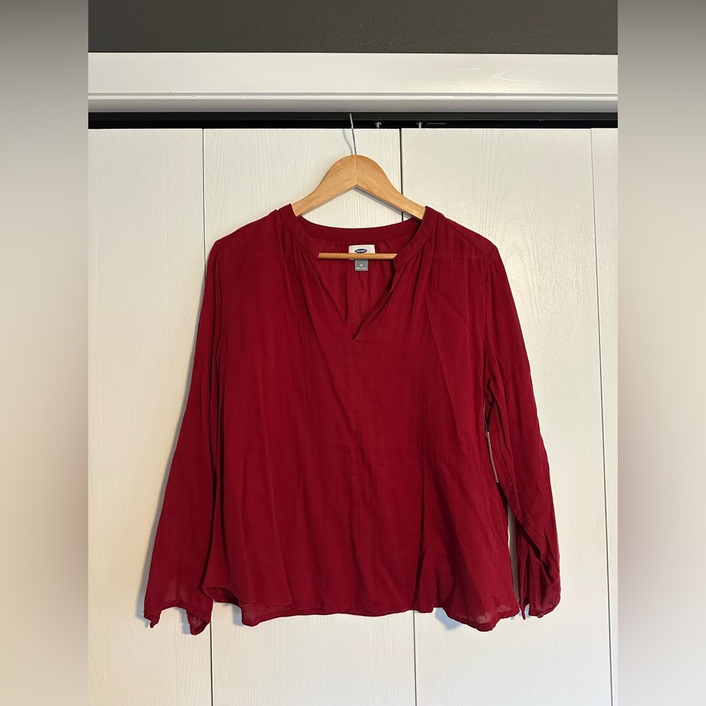 NWT Burgundy Women's Top